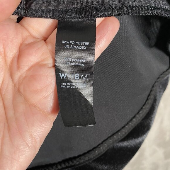 WHBM Velvet Blazer Size 4 Black Tie Waist Relaxed Holiday Dinner Party Jacket - Picture 10 of 16